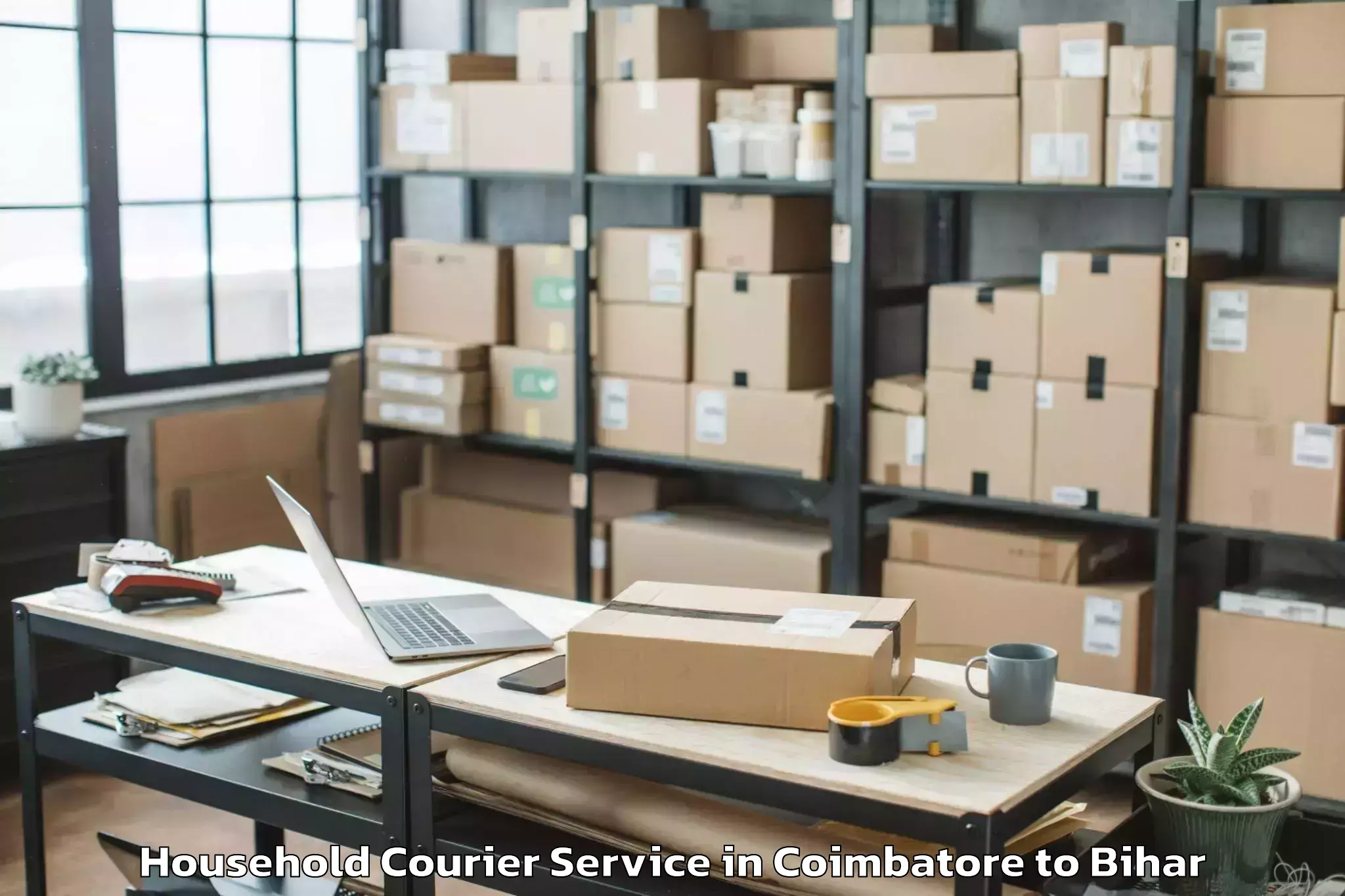 Affordable Coimbatore to Narpatganj Household Courier